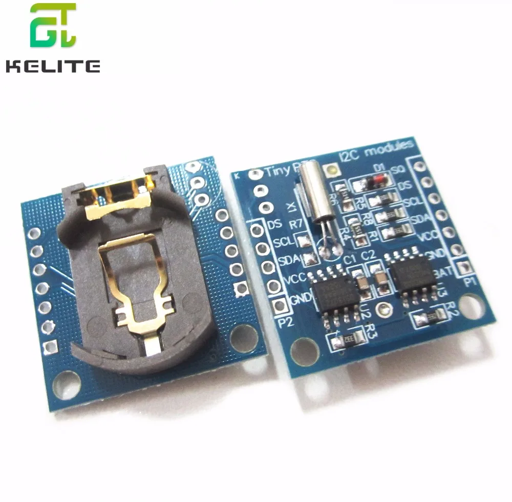 Крошечные RTC I2C модули 24C32 память DS1307 часы модуль (без батареи) | Компьютеры и офис