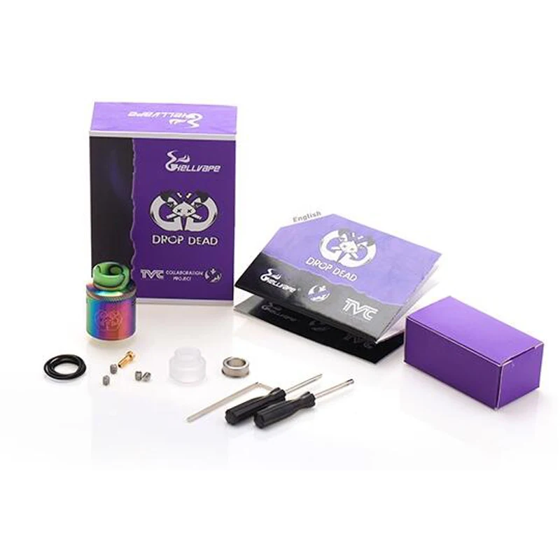 Оригинальный бак helvape Drop Dead RDA диаметром 24 мм 14 отверстий для воздушного потока Rda