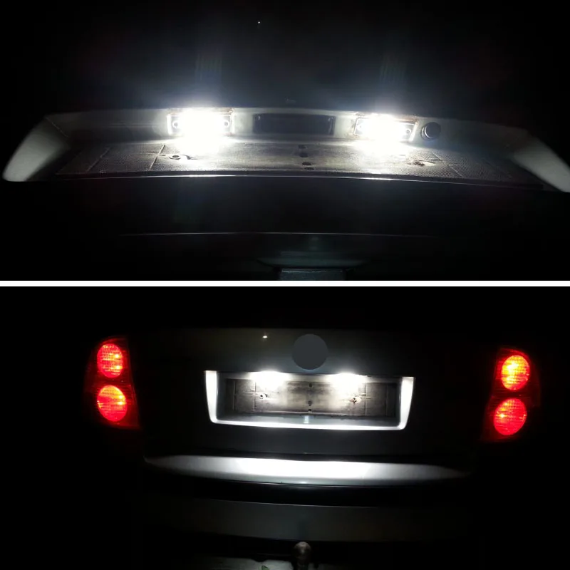 Edislight 2 шт. безошибочный номерной знак свет в сборе для Toyota Camry Yaris Corolla Prius C Verso 18SMD