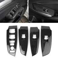 car carbon fiber style window lift switch button panel for honda accord 2018 2019 2020 not for ex l