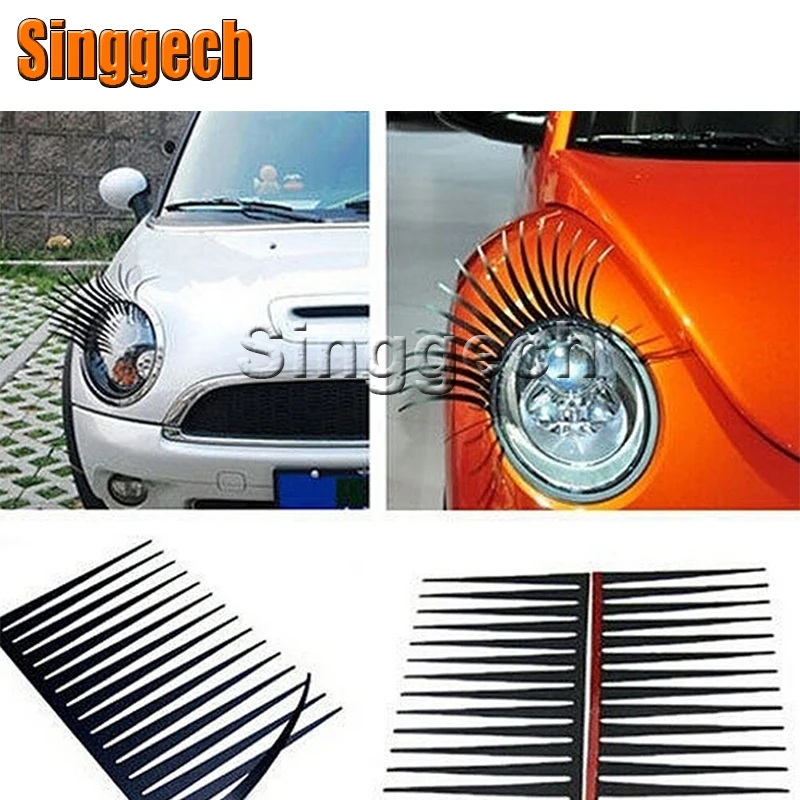 1 пара автомобиля поддельные наклейки &quotресницы&quot фар украшения для Suzuki Grand Vitara