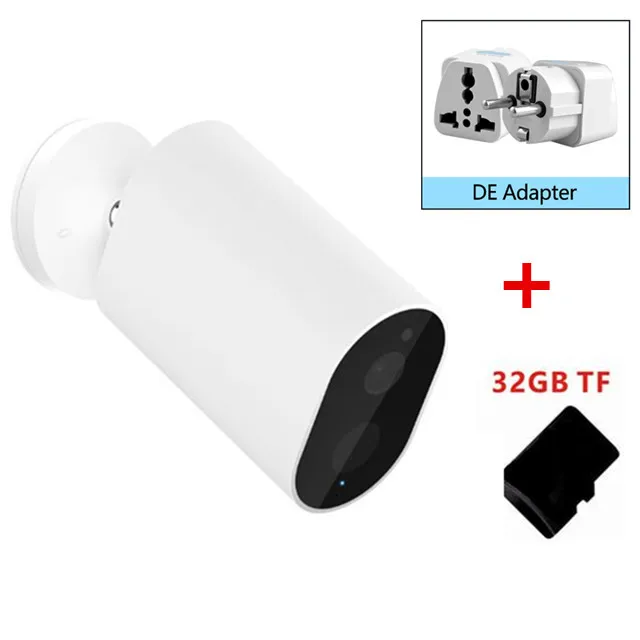 Add DE Card Xiaomi Mijia смарт-камера батарея шлюз CMSXJ11A 1080P 120 градусов F2.6 AI Humanoid обнаружения IP Беспроводная камера s Cam - Цвет: Add DE Card