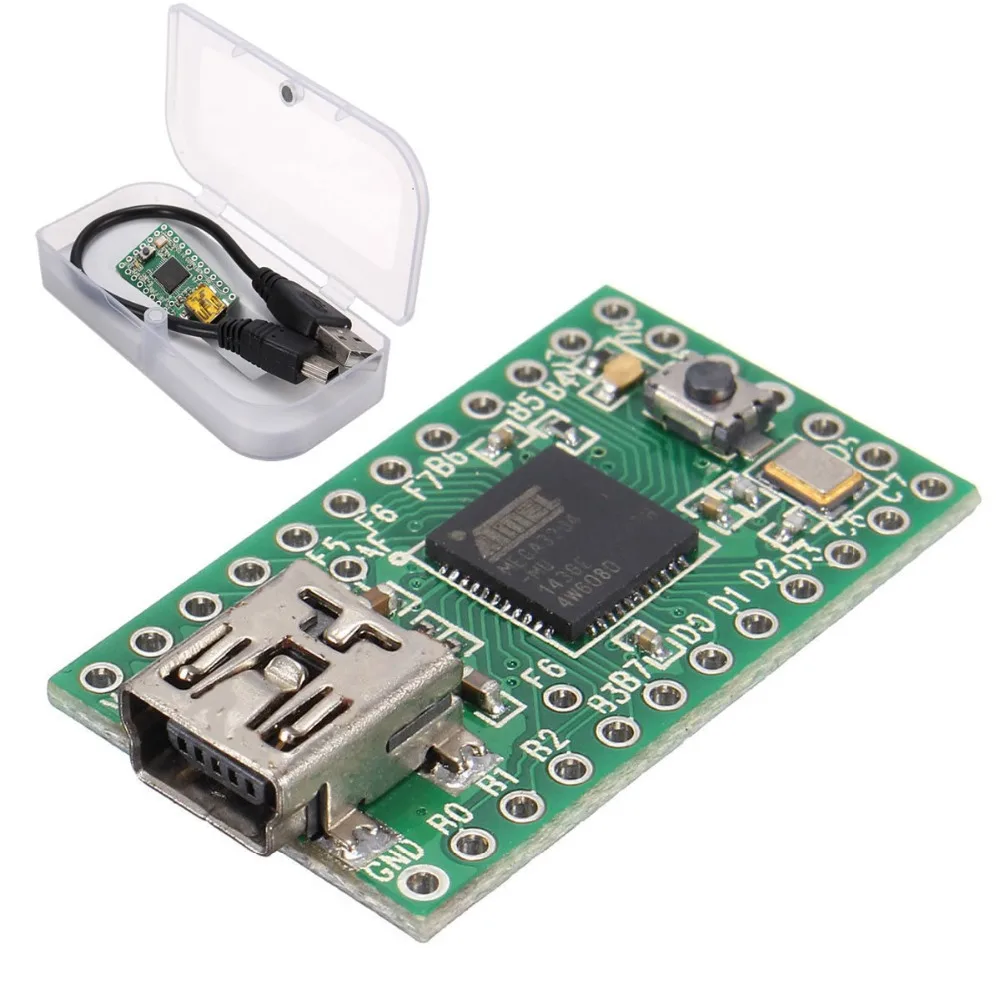Крошечный 2.0 USB Клавиатура Мышь ISP AVR для arduino Борту Mega32u4 U Диск Эксперимент |