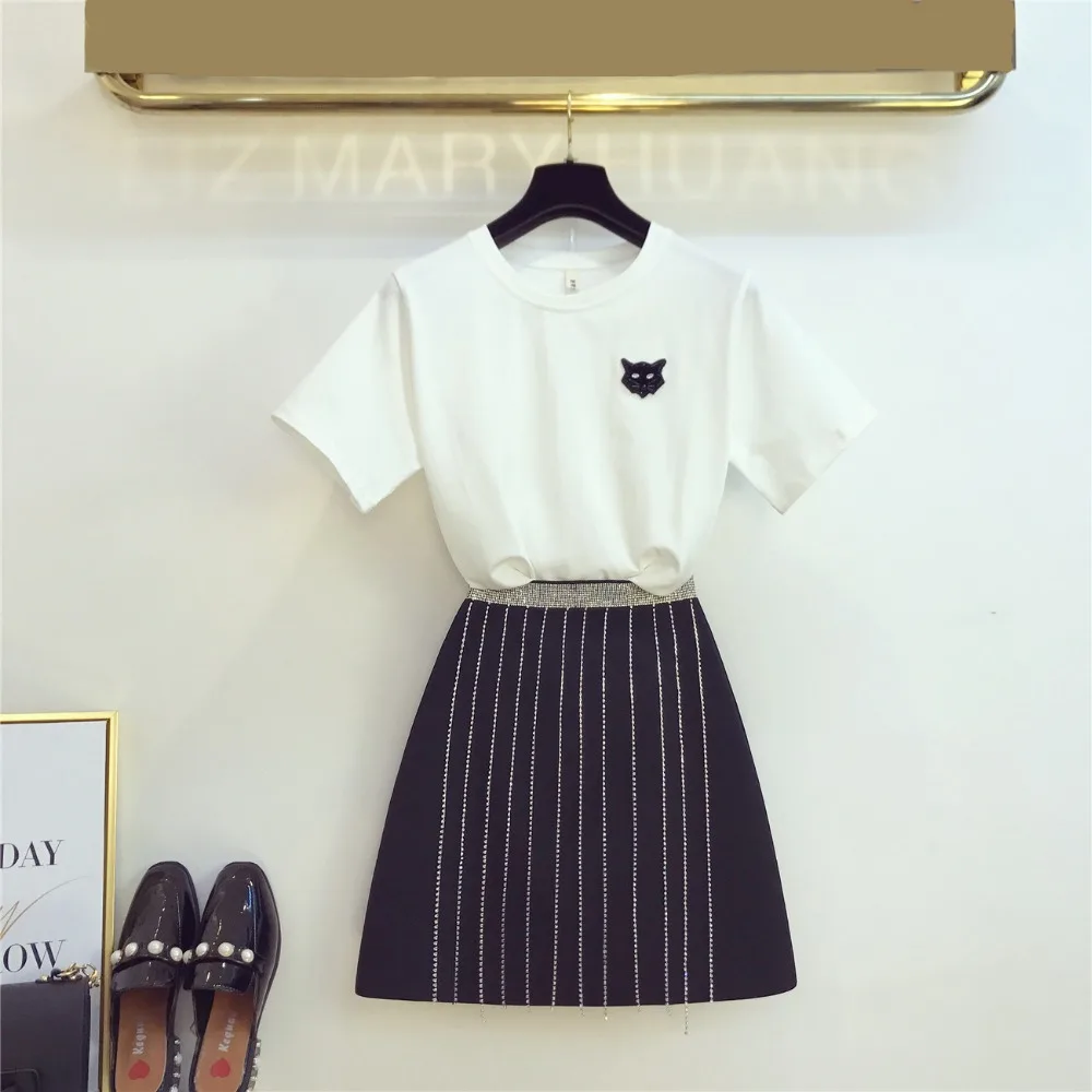 2019 летние Для женщин Модная футболка + с бахромой из искусственной кожи