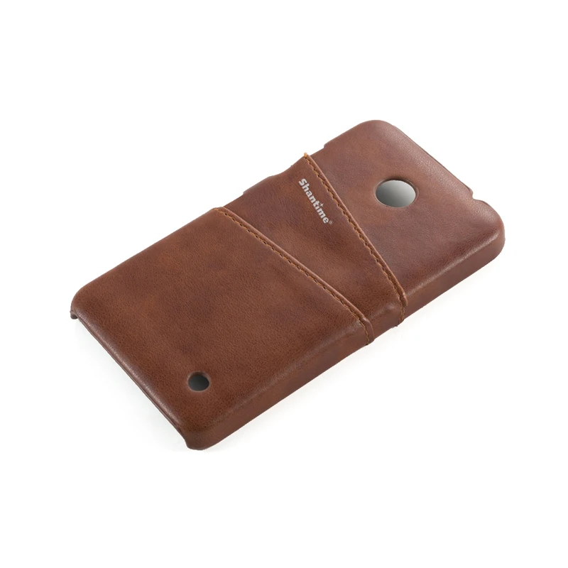 Luxury Pu Leather Back Cover For Nokia Lumia 630 635 Business Style Case 530 Wallet Card Slots Phone | Мобильные телефоны и
