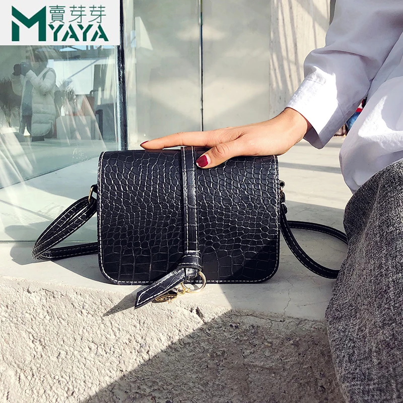 Сумка MAIYAYA Alligator Женская маленькая Ретро сумка через плечо для девочек высокое