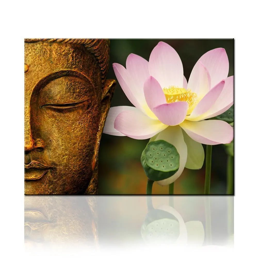 НАН Ветер будды живопись холст украшения дома картины Холст лотоса бытовой