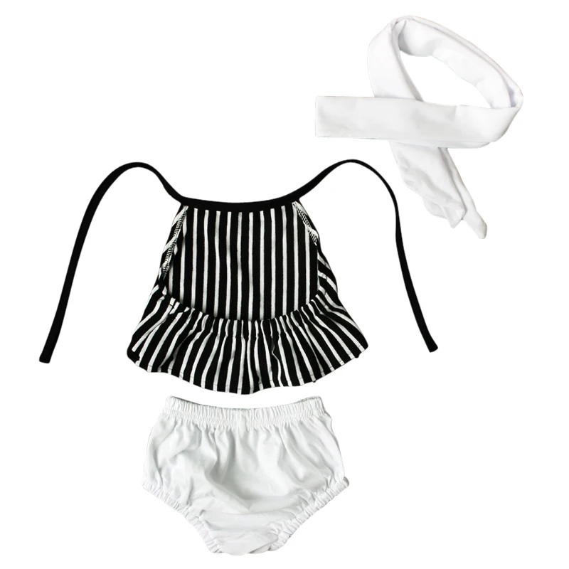 Комплект одежды из 3 предметов для новорожденных девочек 2017 г. летний топ без