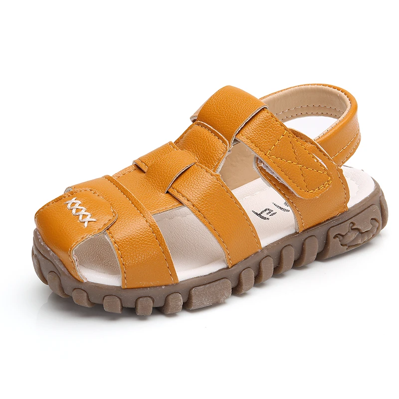 2018 г. Новая летняя обувь для мальчиков детские пляжные сандалии нескользящая в