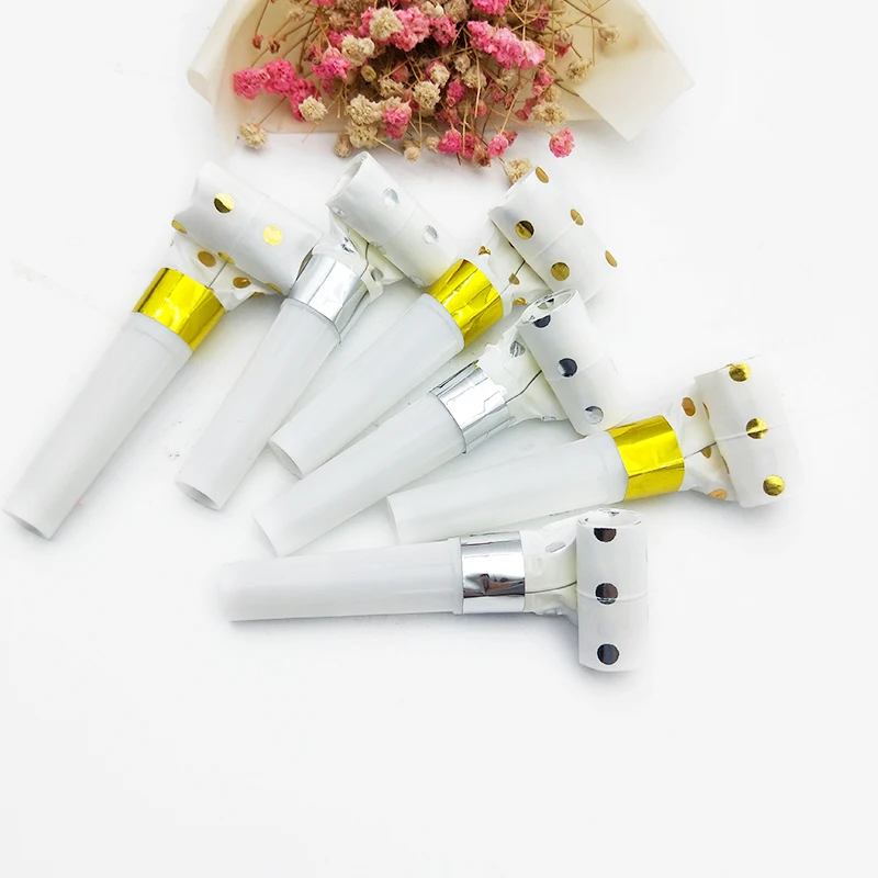 60 шт. металлические золотые и серебристые для вечеринок с рожками дня рождения