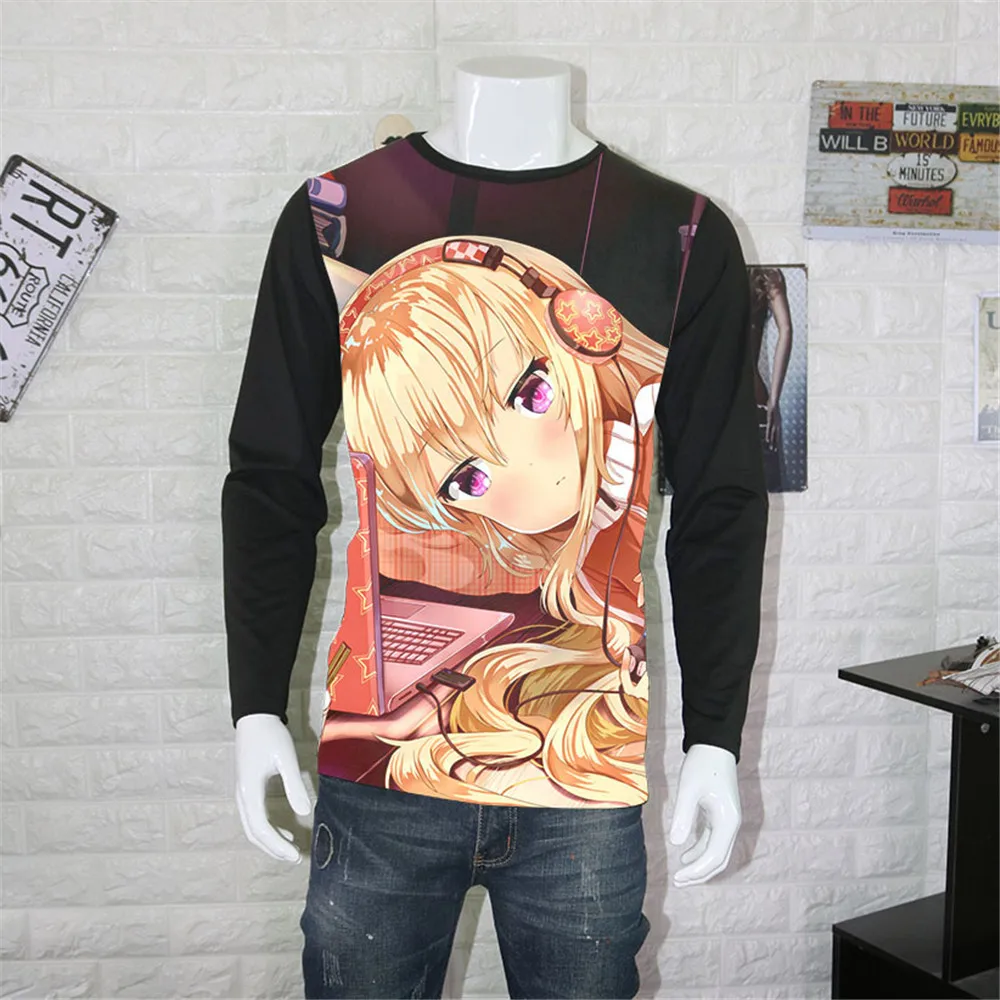 Косплей японское аниме рубашка Gabriel DropOut футболки с коротким рукавом Satanichia McDowell