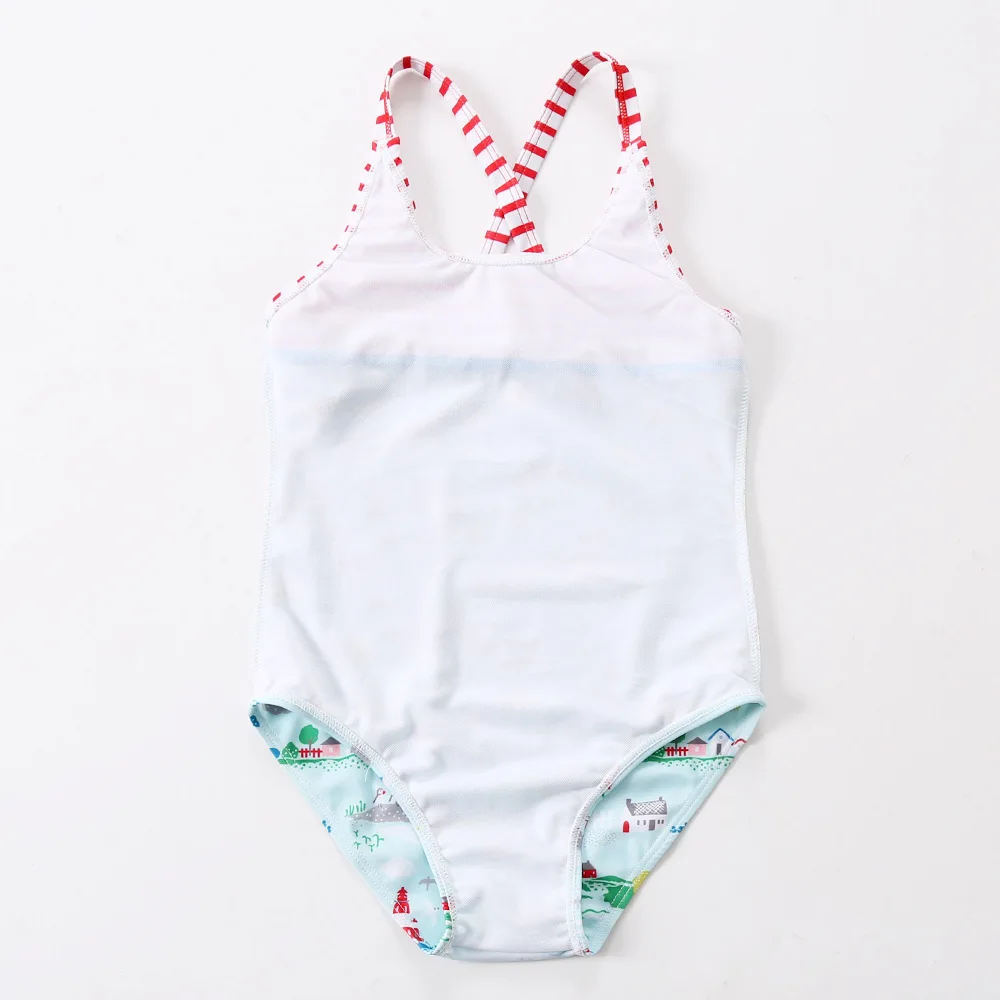 2018 летние пляжные для маленьких девочек Купальник бикини комплект ванный купальники Для детей от 1 до 9 лет