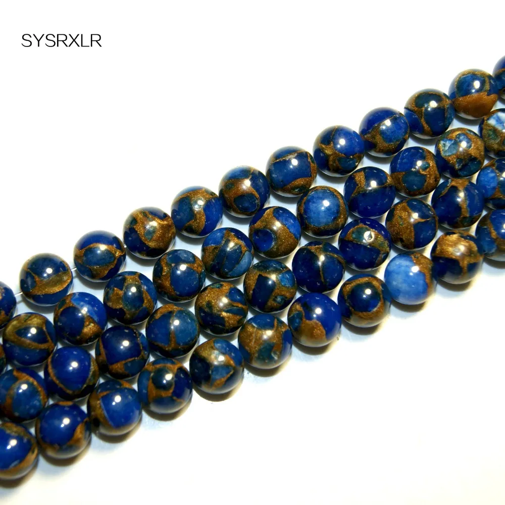 Оптовая продажа бусины Высокого Качества из Натурального синего золота