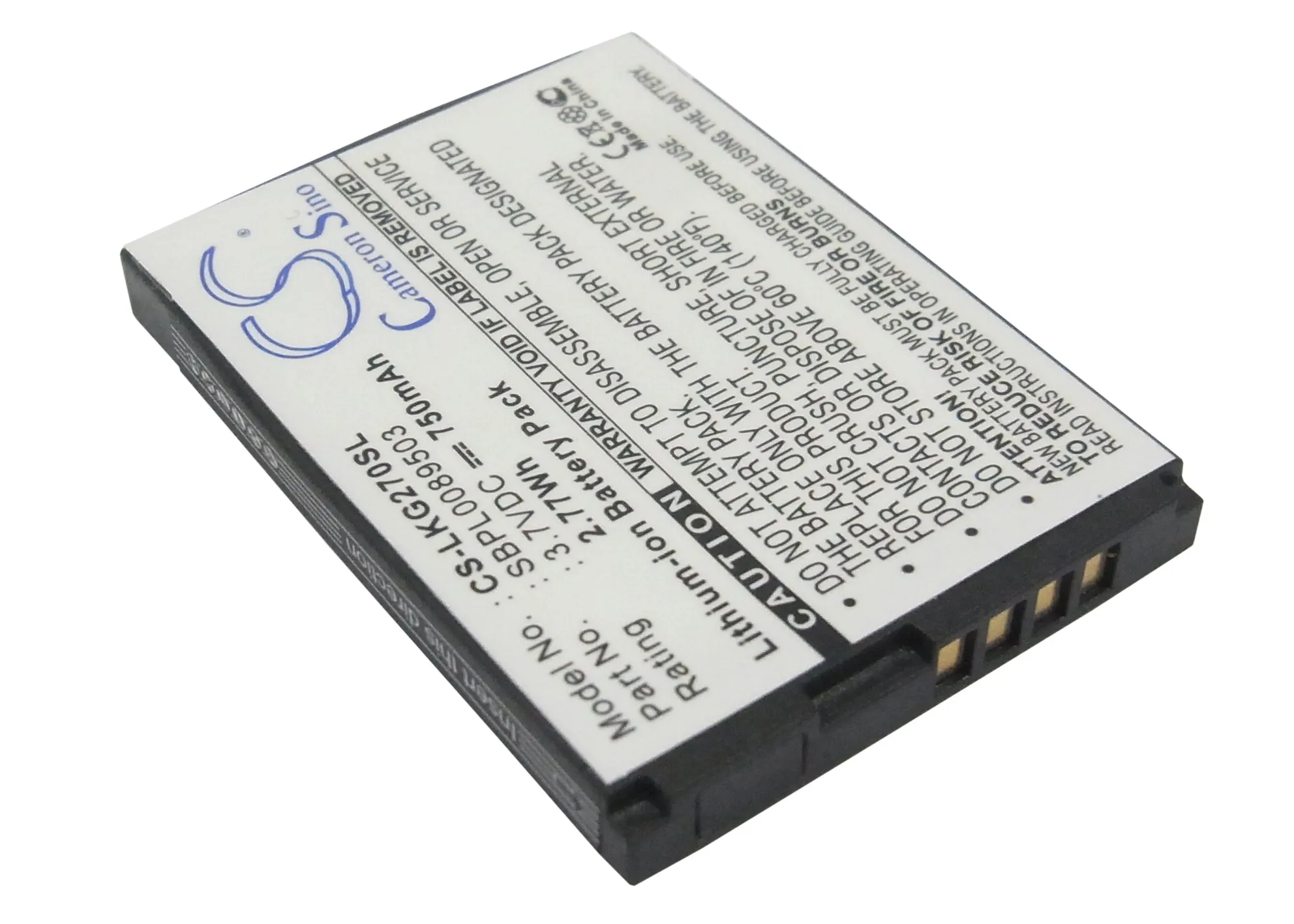 Обновленные батареи 750mAh Аккумулятор SBPL0089503 для LG KG270 KG275 KG278 | Мобильные телефоны и