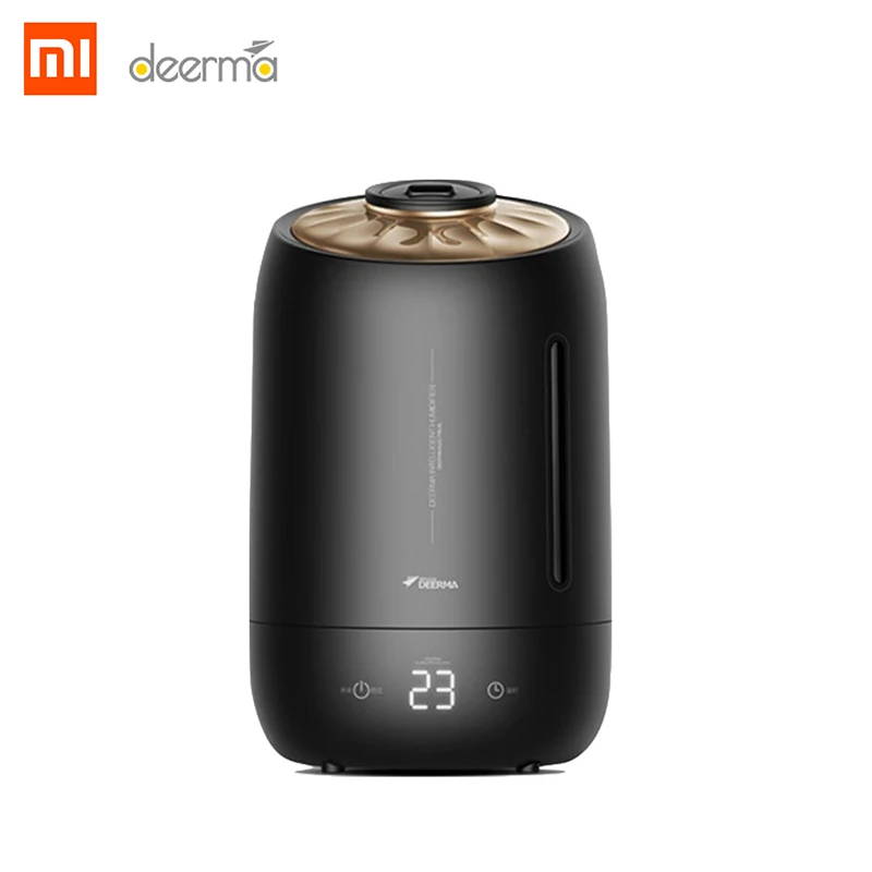 Deerma F600 Xiao DEERMA DEM-F600 увлажнитель воздуха xiaomi Air Ху mi Арома mi st чайник эфирное масло Сенсорный экран mi Регулируемый туман 5L на России - Цвет: Deerma F600