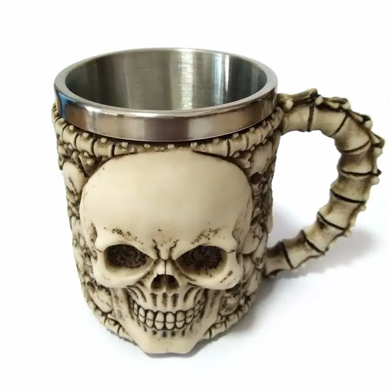 Кружки из нержавеющей стали с двойными стенками 350 мл|double wall|mug skulldouble wall stainless |