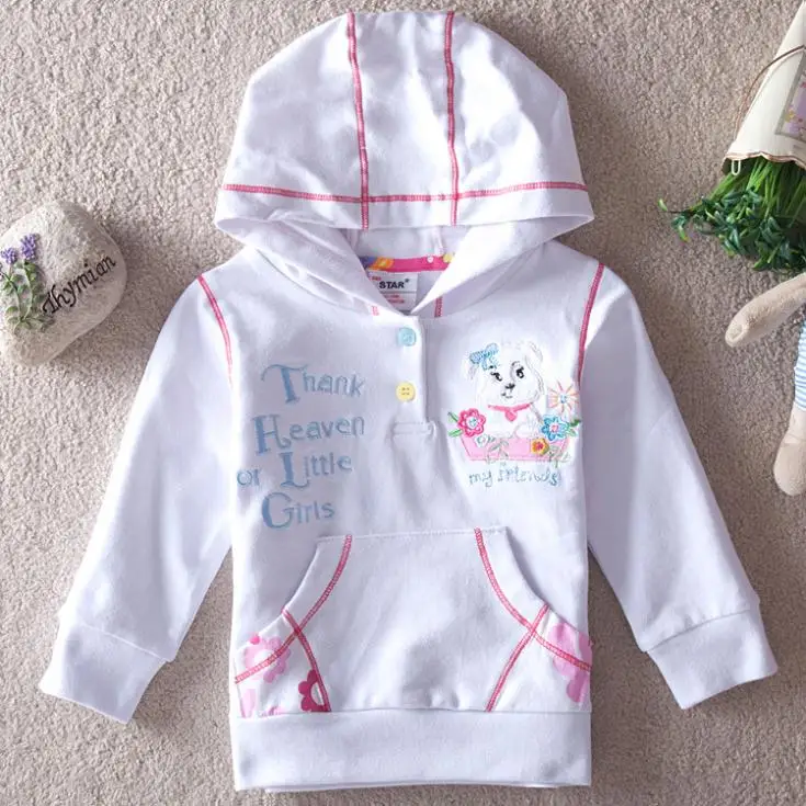 Free shipping new 2014 the spring and autumn period children's clothing Hooded T shirt of girls|clothing quality|clothing unisext-shirt oem |