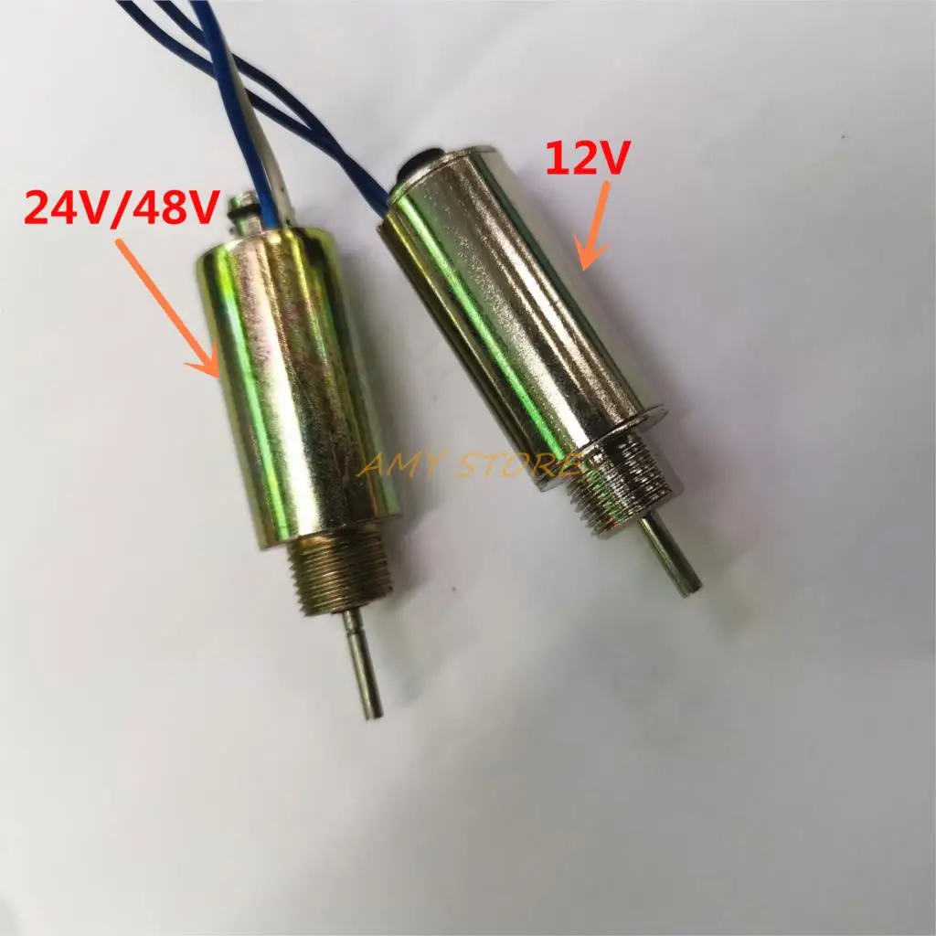 1 шт. DC 48 В 15,36 Вт 0.32A 8 мм 50gf 2 мм 200gf Тяговый линейный трубчатый Электромагнит 12 в 24 В