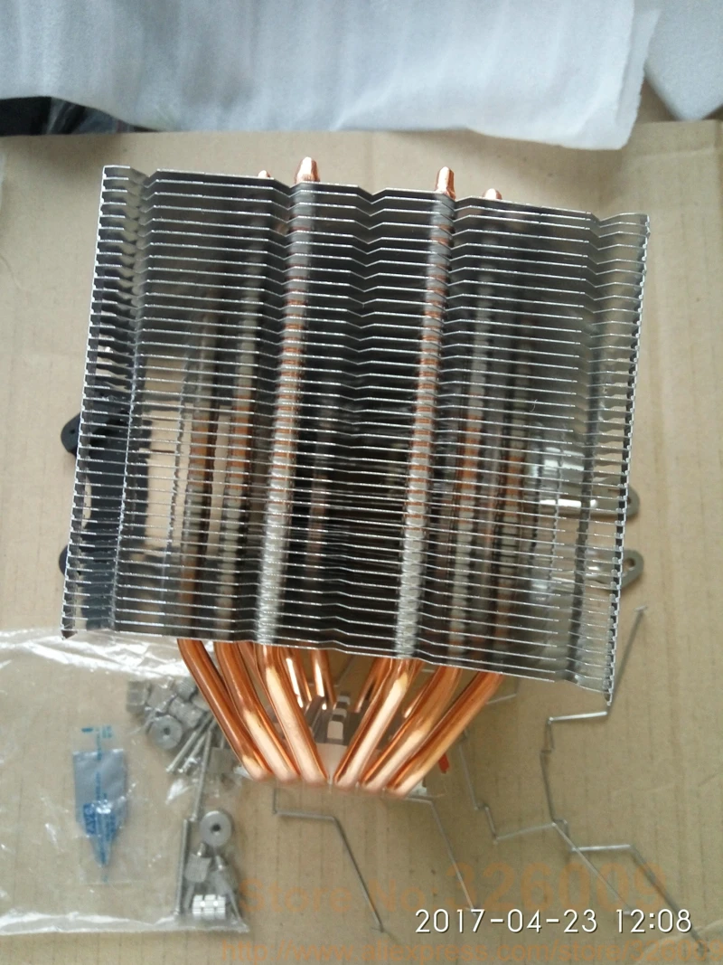 ARSYLID кулер для процессора 6 heatpipe dual-tower AVC 12 см 2 вентилятора 4pin PWM охлаждения для Intel LGA775 115X1366 2011 для AMD AM3+ AM4 FM2