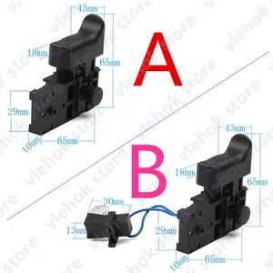 Switch With LED 650588-6 replace for MAKITA DS4010 HR2470T HR2470CAP HR2470A HR2470 HR2460 HR2230 HR2470FT HR2230DFX tools part