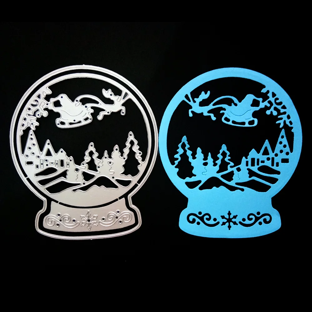 

Christmas Crystal Ball die cuts metal cutting dies scrapbooking embossing suit for cutting machine