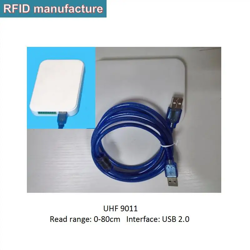 Встроенная 0dbi круговая поляризованная uhf rfid антенна usb Настольный UHF RFID ридер