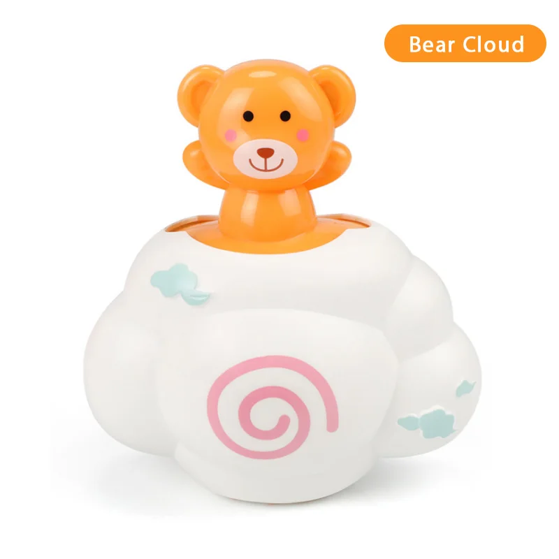 Bear Милые детские Игрушки для ванны, Дождевые облака, пластиковые водные игры, душ, брызги, поплавок, животные, Обучающие летние игрушки для детей, От 1 до 3 лет, слон - Цвет: Bear