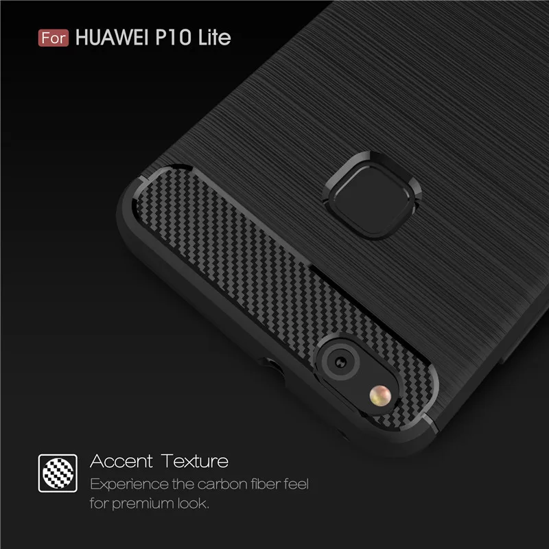 Huawei P10 Lite чехол huawei P10 Lite чехол TOMKAS модный силиконовый чехол для телефона s для huawei P10 Lite TPU текстура углеродного волокна