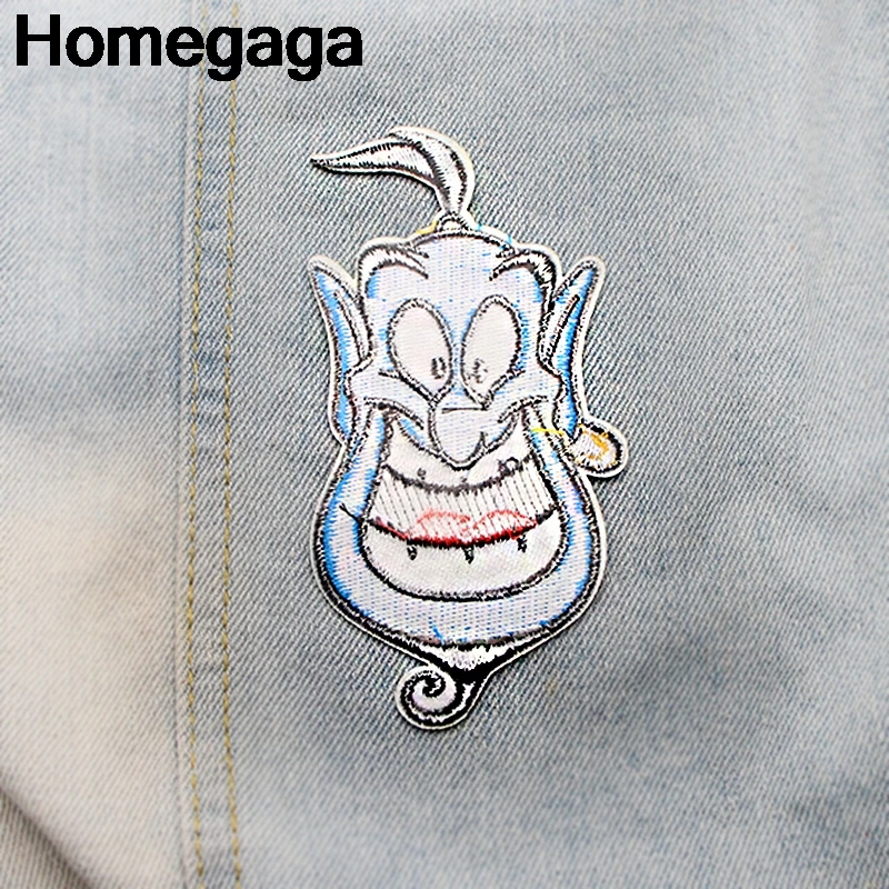 Homegaga мультяшная нашивка волшебная лампа аппликация нашивки наклейки для шитья рубашки одежда значки железная футболка D2103