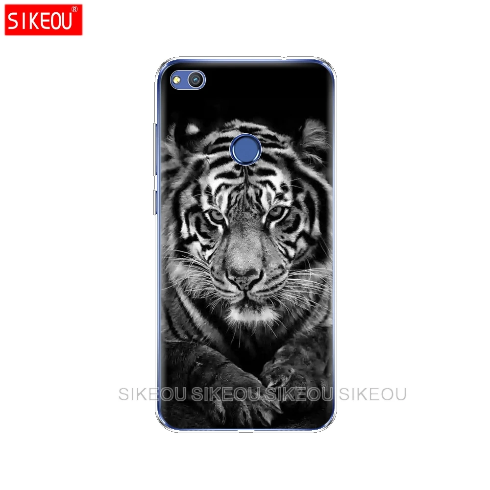 Силиконовый чехол для телефона Huawei P20 P7 P8 P9 P10 Lite Plus Pro 2017 P Smart animal tiger|Бамперы| |