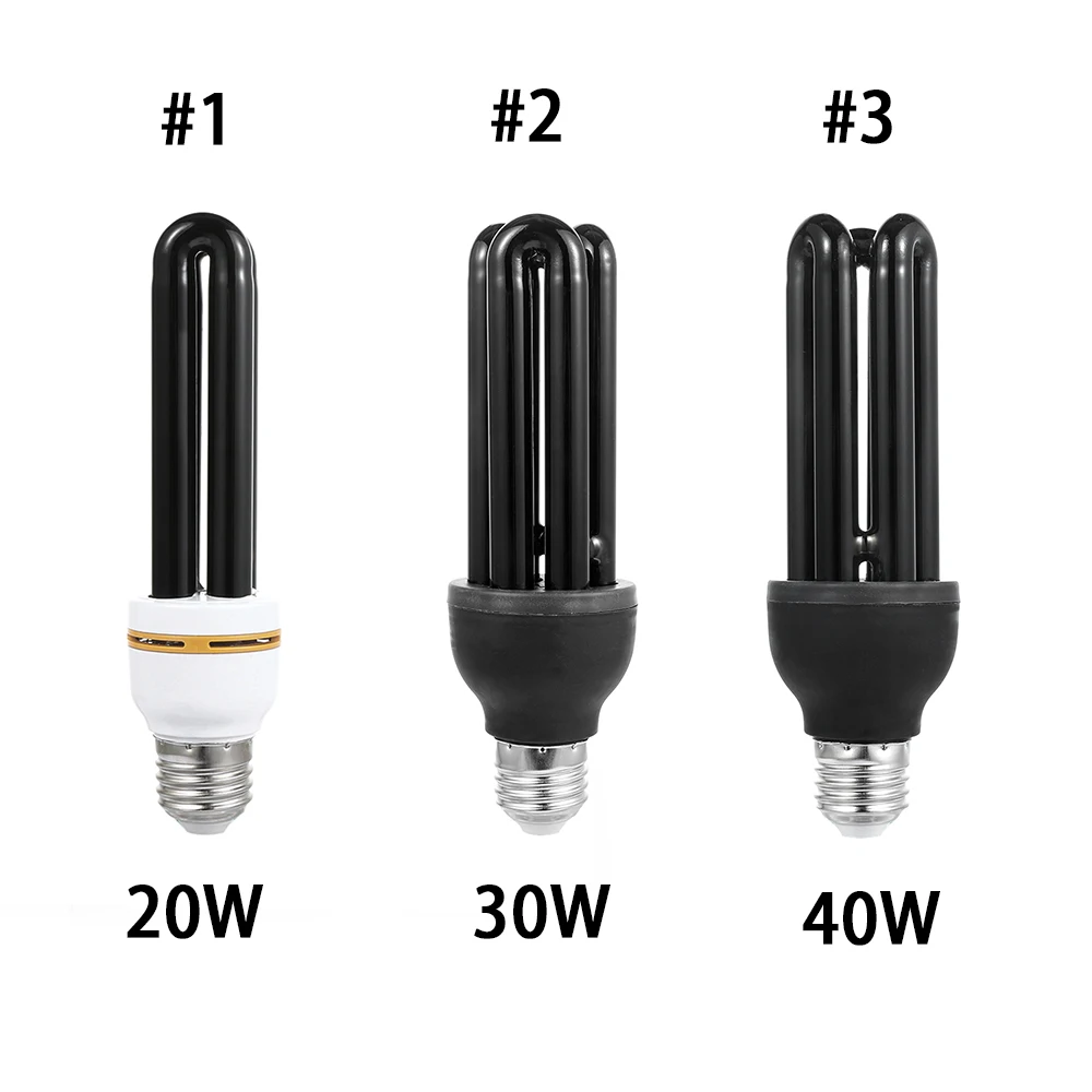 20 Вт 30 Вт 40 Вт E27 Luce UV Lampadina AC220V Dritto A Basso Consumo Energy Fluorescente A ragi Uv Luce Nera CFL Violet Lampa