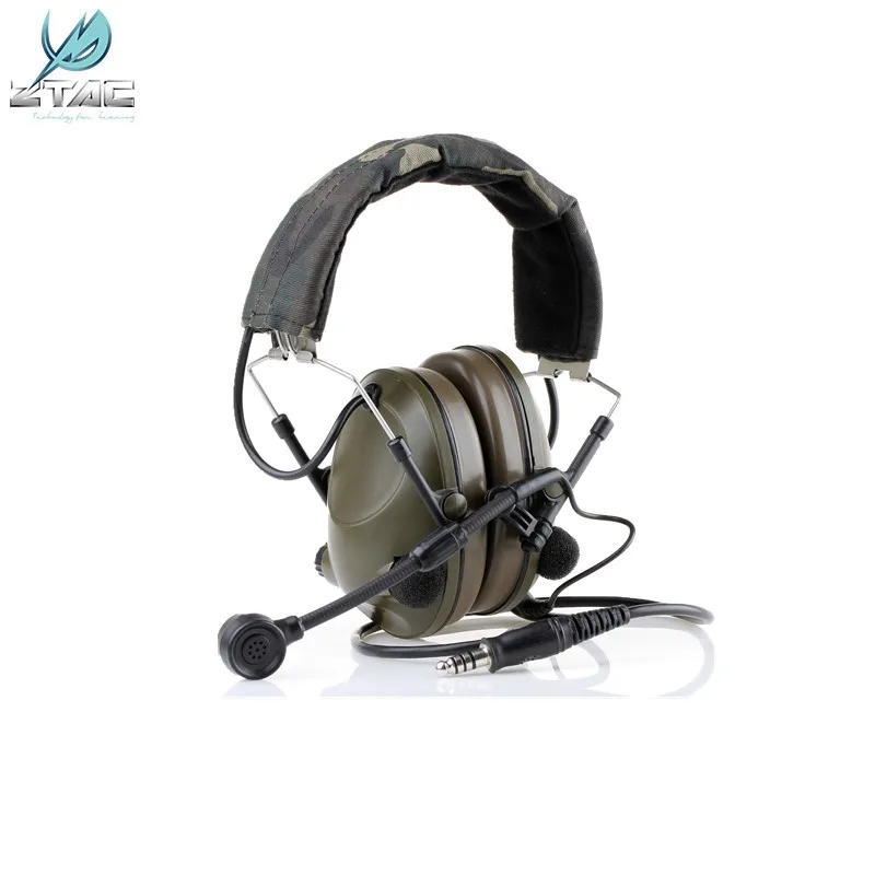 Z Tac Softai Comta II Tactical Headset Hunting Military Helmet Headphones Baofeng PTT Airsoft Noise Canceling Shooting Z042