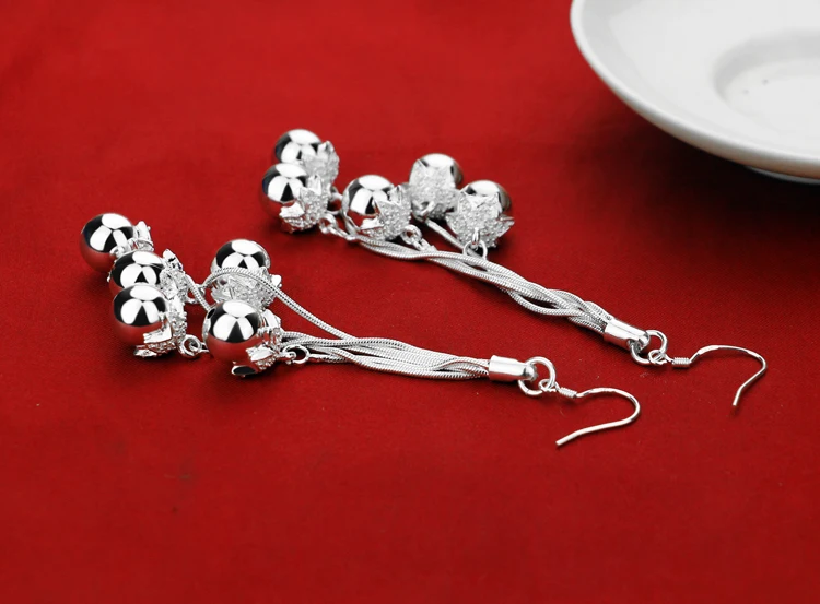 Женские модели оригинальные серьги с подвеской из серебра 925 пробы женские |