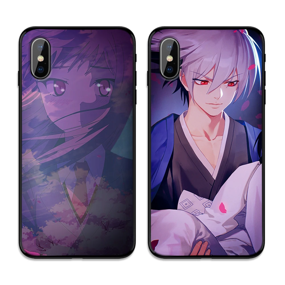 Japanese animation gorgeous changes sakura Soft TPU Case Cover for Apple iPhone 6 6S 7 8 Plus 5 5S SE X XS MAX XR Silicone Cases | Мобильные