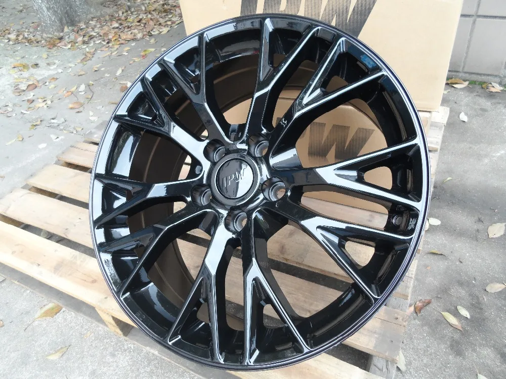 Глянцевый черный 19/20 дюймов 5x120 7 шахматные колесные диски W591|rims 19 inch|rims 20 inchrims wheels |