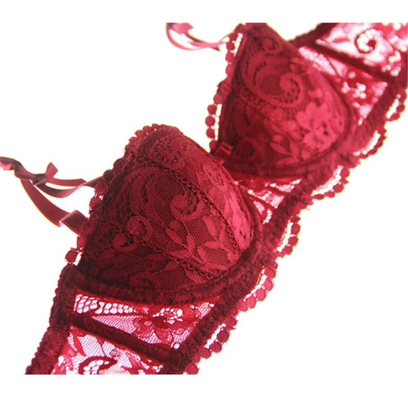 2018 Новый сексуальное женское белье Кружево Бюстгальтер Push Up половина чашки