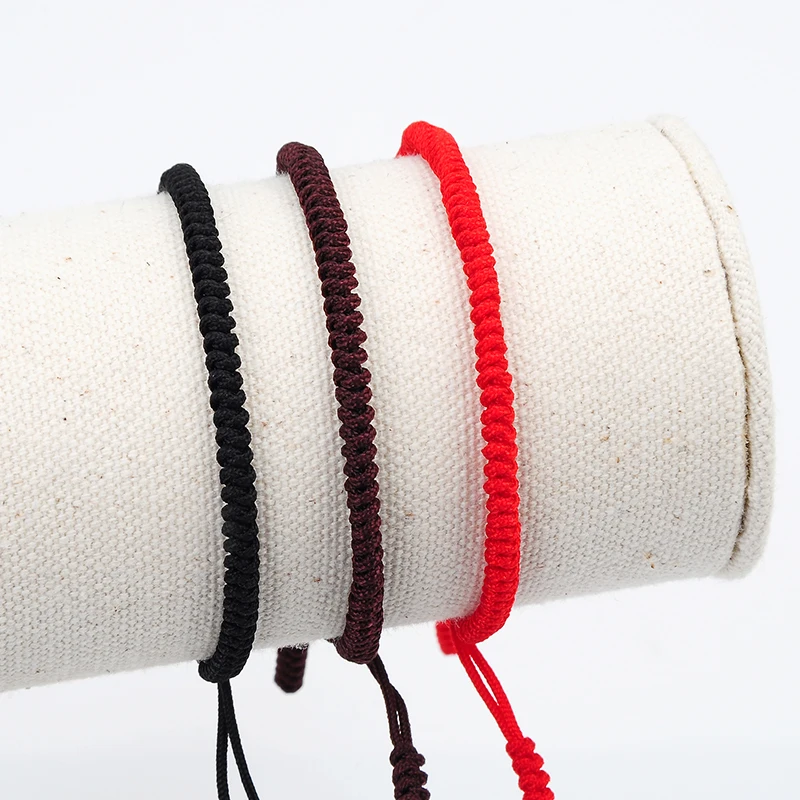 Новые простые украшения Тибетская Религия искусственный узел красный черный