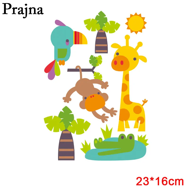 Затуплённый Prajna, с единорогом, кошкой, машинкой, совой, тепло, переводится на уровень, моющиеся наклейки на одежду, сделай сам, футболка, украшение, аппликация, железо на переводе - Цвет: Затуплённый