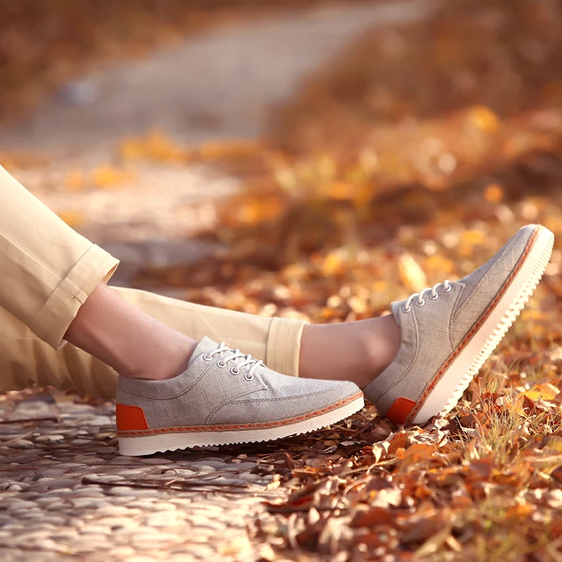 Spring &amp Autumn Men Fashion Outdoor Shoes Eu 39-47 Top Quality Man Casual Lace-up Blue / Grey Beige | Обувь