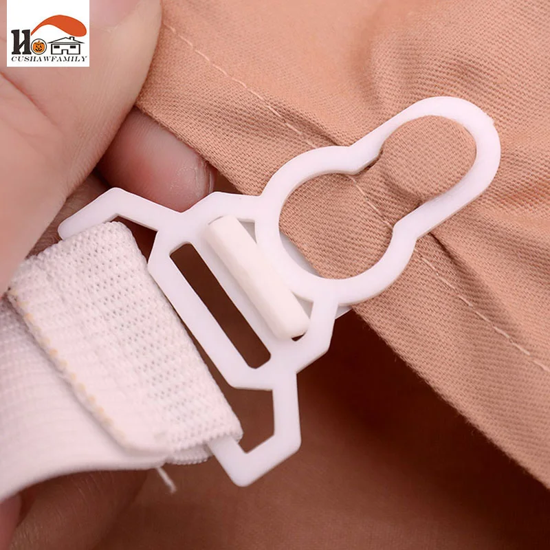 CUSHAWFAMILY 4 pcs Multipurpose Adjustable Bed Sheet Cord Hook Loop Strap Fasteners Mattress Elastic Holder Clip Grippers Tool | Дом и сад