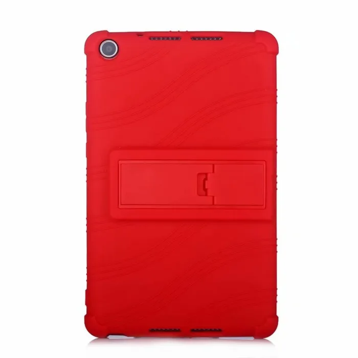 Защитный противоударный чехол-подставка для huawei MediaPad M5 Lite 8,0 T5 8 ''JDN2-W09HN AL00HN мягкое покрытие силиконовым ПК+ ручка+ пленка - Цвет: Красный