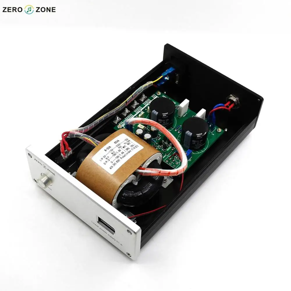 GZLOZONE HIFI 65 Вт исходный уровень Линейный источник питания DC 5 В/6 в/9 В/12 6 в с дисплеем