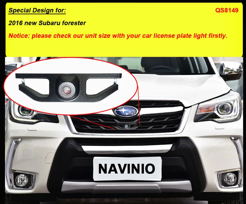 CCD вид спереди парковка логотип автомобиля камера для нового subaru Forester HD водонепроницаемый ночного видения беспроводной передатчик ЖК-экран