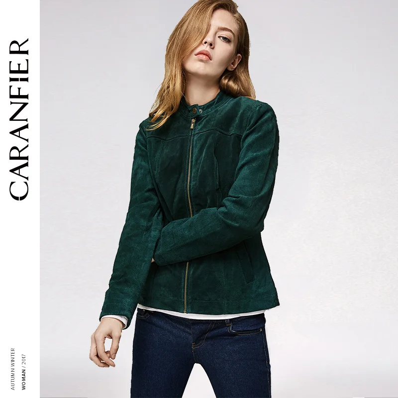 Фото CARANFIER 2017 Женская кожаная юбка куртка Локомотив короткий модный топ 100% свиная кожа CARANFIER 2017 Женская кожаная юбка куртка Локомотив короткий модный топ 100% свиная кожа