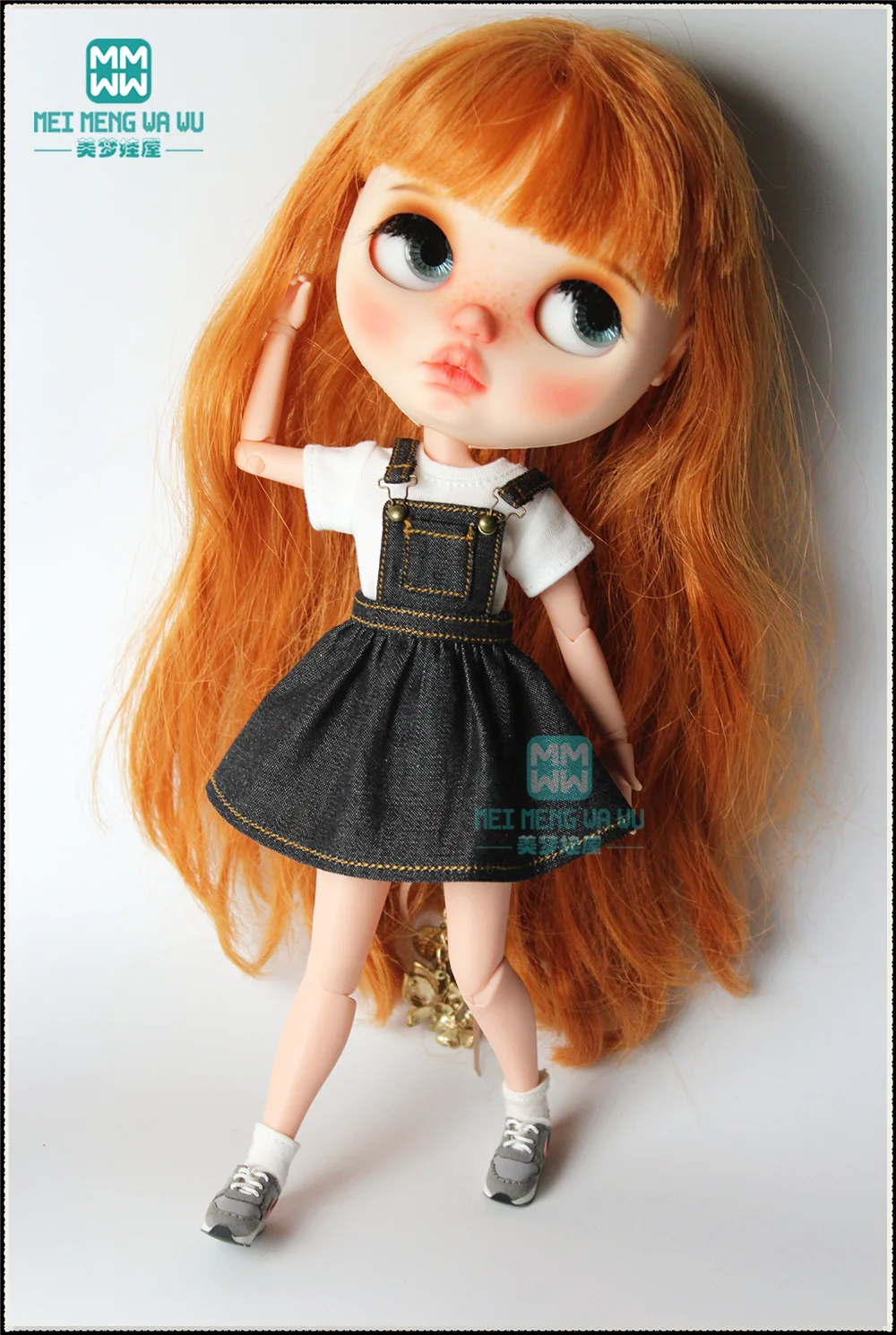 Кукла blyth Azone 28 30 см аксессуары для одежды модное платье на бретельках розовое