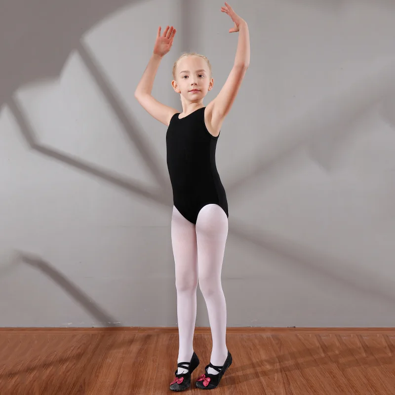 Children's Dance Exercises Jumpsuit Girls Vest Gymnastics Ballet Body Wear Professional Tutu D0777 | Тематическая одежда и
