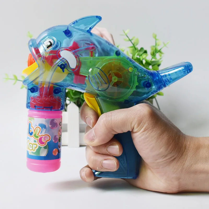 Новинка Лидер продаж прозрачные огни маленькие дельфины Пузырьковые игрушечные