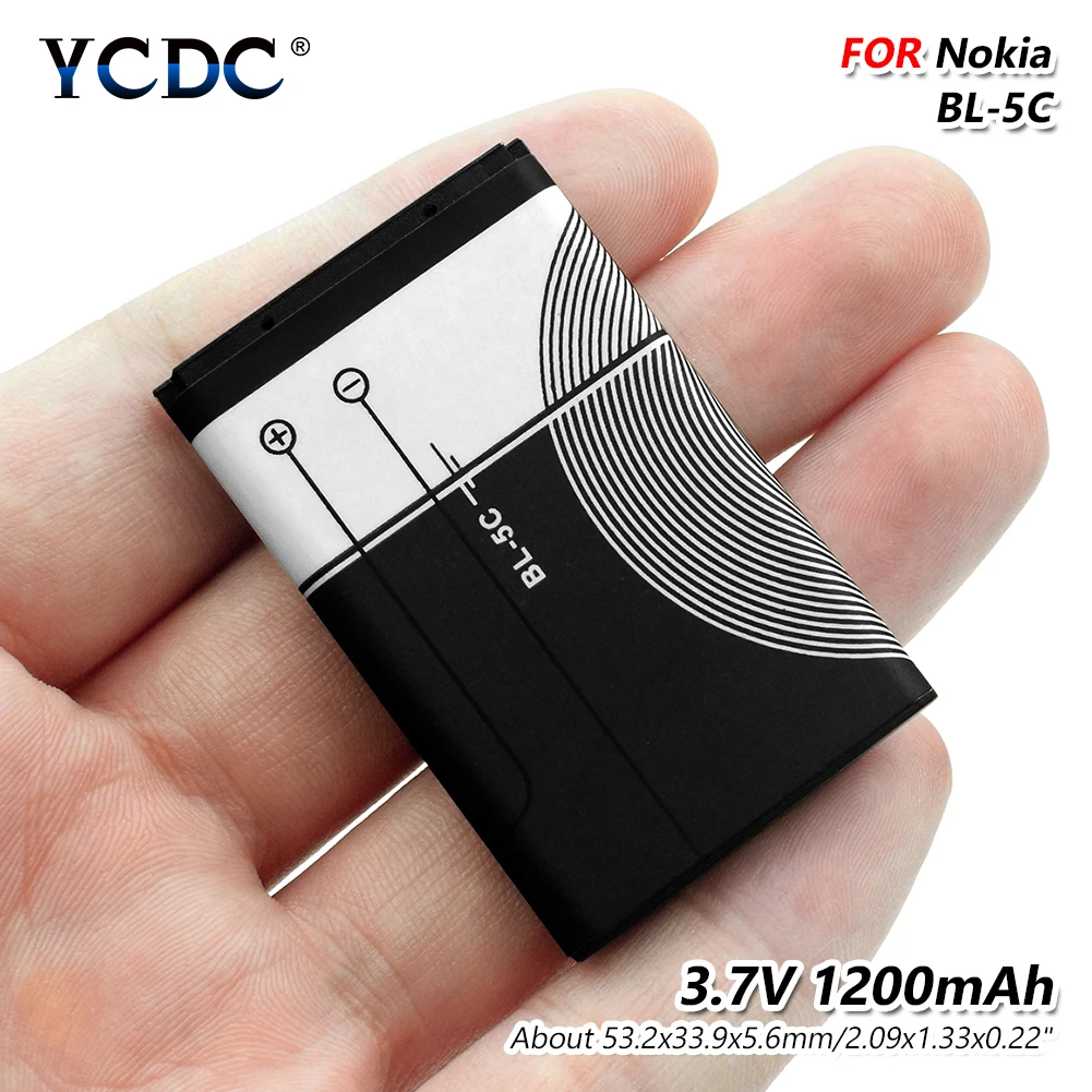 Nokia 3,7 V 1200mAh Li-Po BL 5C BL-5C Батарея для Nokia 2280 2300 2600 2610 3100 3105 3120 3125 3230 3555 3600 3610 3650 6030 6085 - Цвет: Nokia