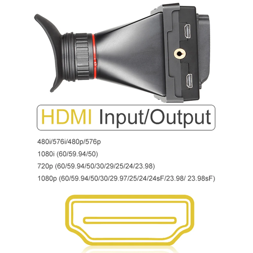 Feelworld E350 HDMI Электронный видоискатель 3 5 ''HD 800x480 ЖК-экран 2X Увеличение EVF поле