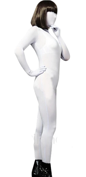 (LS11) белые блестящие колготки из спандекса оригинальные Фетиш костюмы унисекс